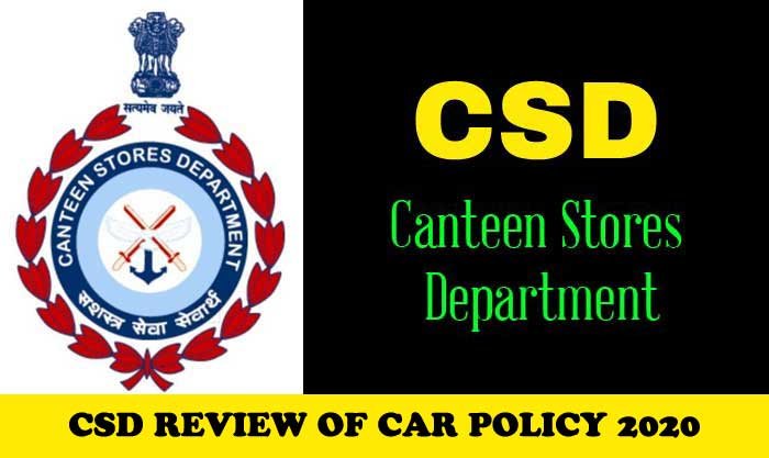 CSD REVIEW OF CAR POLICY 2020