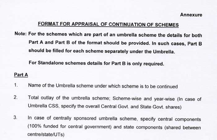 Appraisal of Continuation of schemes beyond 31st March, 2021 - DoE